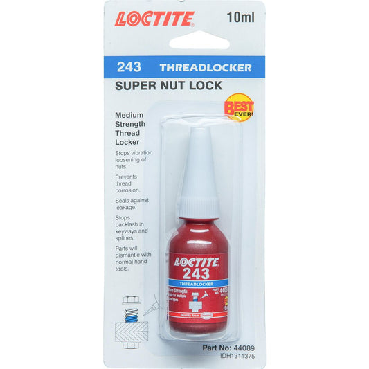 Loctite 243 Threadlock Medium Strength 10ml